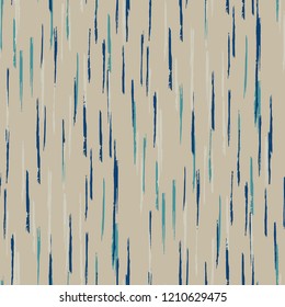 Seamless Grunge Stripes Pattern. Vintage Scribbled Grunge Rapport for Calico, Print, Textile. Abstract Color Background with Scribbled Stripes. Vector Texture for your Design.
