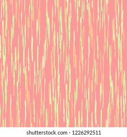 Seamless Grunge Stripes Pattern. Vintage Scribbled Grunge Motif for Print, Cloth, Textile. Abstract Color Background with Scribbled Stripes. Vector Texture for your Design.