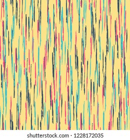 Seamless Grunge Stripes Pattern. Vintage Scribbled Grunge Motif for Wallpaper, Print, Textile. Abstract Color Background with Scribbled Stripes. Vector Texture for your Design.