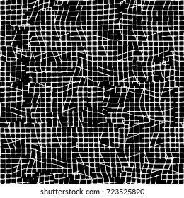 Seamless grunge texture black and white. Abstract background, futuristic elements