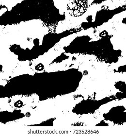 Seamless grunge texture black and white. Abstract background, futuristic elements