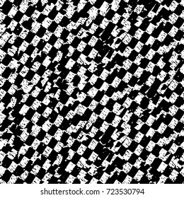 Seamless grunge texture black and white. Abstract background, futuristic elements