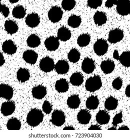 Seamless grunge texture black and white. Abstract background, futuristic elements