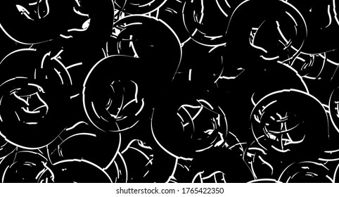Seamless grunge texture. Monochrome repeating background. Black and white pattern of abstract elements