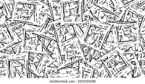 Seamless grunge texture. Monochrome repeating background. Black and white pattern of abstract elements