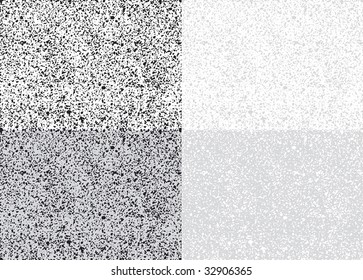 Seamless grunge texture, vector illustration. Black and white noise. Abstract messy monochrome background.