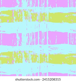 Seamless Grunge Vibrant Surf Rough Illustration Scratches. Yellow Repetitive Dry Vector Paint, Seamless Backdrop. Purple Grunge Repeated Overlay Graphic Sketch Pattern. 