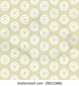 Seamless grungy vintage pattern from the circles in circles