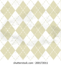 Seamless grungy vintage pattern from the ornament in diamonds harlequin