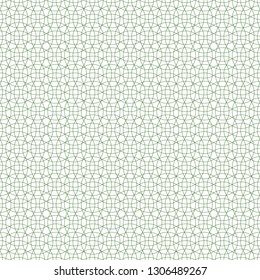 seamless guilloche background pattern, green, vector protective mesh for valuable documents, seamless guilloche patterned mesh