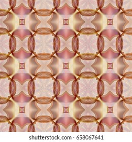 Seamless guilloche vector background colorful. Thin wavy lines texture.