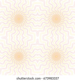 Seamless guilloche vector background grid. Moire ornament texture with waves. Pattern for money warranty, certificate, diploma