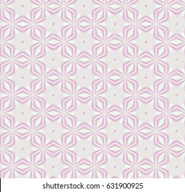 Seamless guilloche vector background. Hexagonal stars of thin wavy lines color