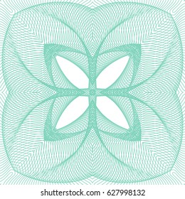 Seamless guilloche vector background. Thin wavy lines texture
