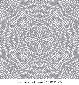 Seamless guilloche vector background. Thin wavy lines texture