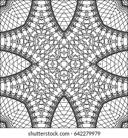 Seamless guilloche vector background. Thin wavy lines texture.