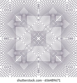 Seamless guilloche vector background. Thin wavy lines texture