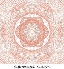 Seamless guilloche vector background. Thin wavy lines texture.