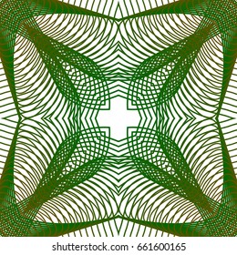 Seamless guilloche vector background. Thin wavy lines texture