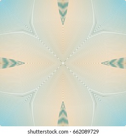Seamless guilloche vector background. Thin wavy lines texture
