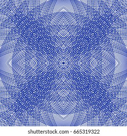 Seamless guilloche vector background. Thin wavy lines texture.