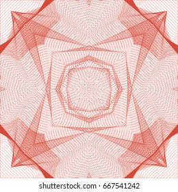 Seamless guilloche vector background. Thin wavy lines texture