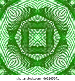Seamless guilloche vector background. Thin wavy lines texture