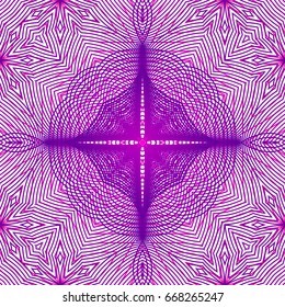 Seamless guilloche vector background. Thin wavy lines texture