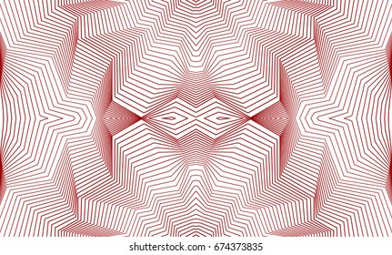 Seamless guilloche vector background. Thin wavy lines texture