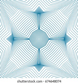 Seamless guilloche vector background. Thin wavy lines texture