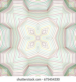 Seamless guilloche vector background. Thin wavy lines texture