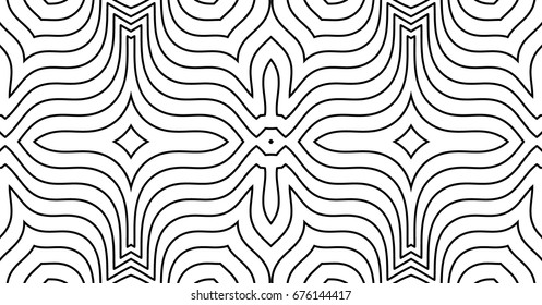 Seamless guilloche vector background. Thin wavy lines texture