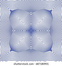 Seamless guilloche vector background. Thin wavy lines texture