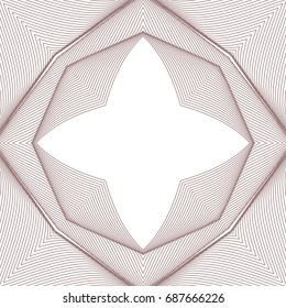 Seamless guilloche vector background. Thin wavy lines texture