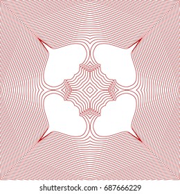 Seamless guilloche vector background. Thin wavy lines texture