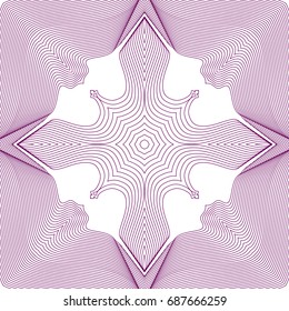 Seamless guilloche vector background. Thin wavy lines texture