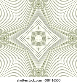 Seamless guilloche vector background. Thin wavy lines texture