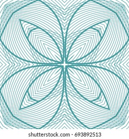 Seamless guilloche vector background. Thin wavy lines texture