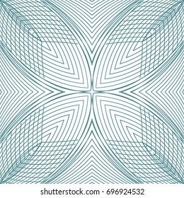 Seamless guilloche vector background. Thin wavy lines texture