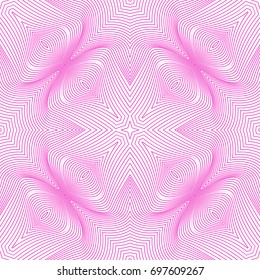 Seamless guilloche vector background. Thin wavy lines texture