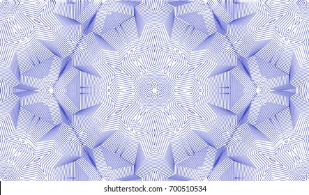 Seamless guilloche vector background. Thin wavy lines texture
