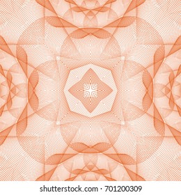 Seamless guilloche vector background. Thin wavy lines texture