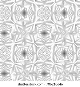 Seamless guilloche vector background. Thin wavy lines texture