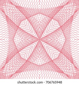 Seamless guilloche vector background. Thin wavy lines texture