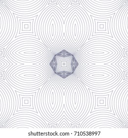 Seamless guilloche vector background. Thin wavy lines texture