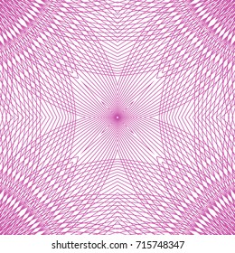 Seamless guilloche vector background. Thin wavy lines texture