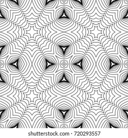 Seamless guilloche vector background. Thin wavy lines texture
