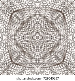 Seamless guilloche vector background. Thin wavy lines texture