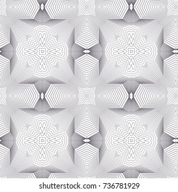 Seamless guilloche vector background. Thin wavy lines texture 