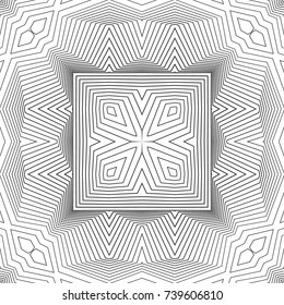 Seamless guilloche vector background. Thin wavy lines texture